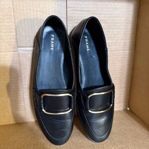 Frame Women's Black Leather Loafers